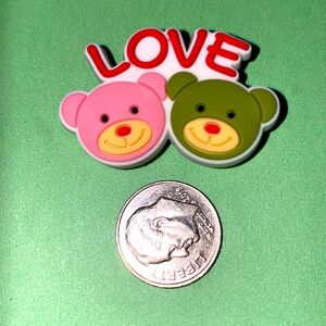(10 for $15) LOVE BEARS Crocs Shoes Charms